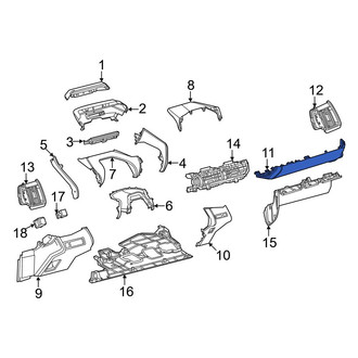 Toyota OE - Inner Instrument Panel Trim Panel