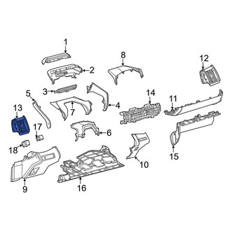 Toyota OE - Front Left Dashboard Air Vent