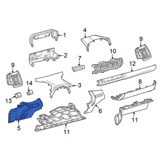 Toyota OE - Outer Instrument Panel Trim Panel