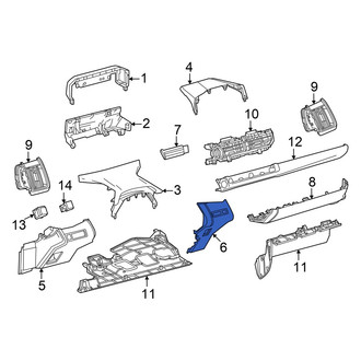 Toyota OE - Inner Instrument Panel Trim Panel