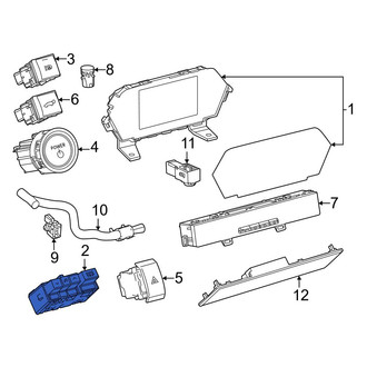 Toyota OE - Trip Odometer Reset Stem Knob