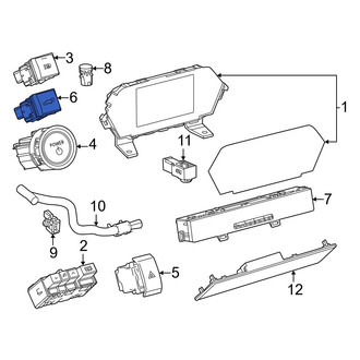 Toyota OE - Liftgate Latch Release Switch