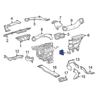 Toyota OE - Front Right HVAC Duct Adapter