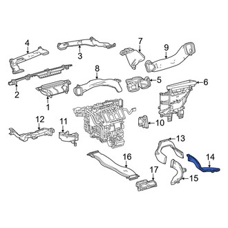 Toyota OE - Rear Right Instrument Panel Air Duct