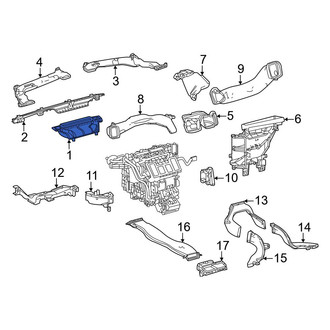 Toyota OE - Front Instrument Panel Air Duct