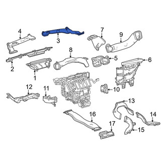 Toyota OE - Front Right Upper Instrument Panel Air Duct