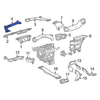 Toyota OE - Front Left Upper Instrument Panel Air Duct