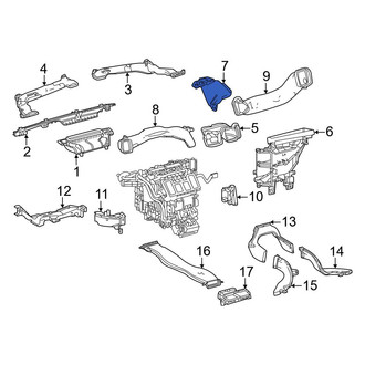 Toyota OE - Front Right Inner Instrument Panel Air Duct