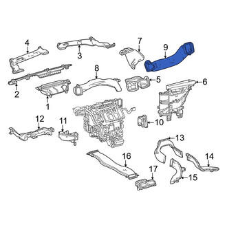 Toyota OE - Front Right Outer Instrument Panel Air Duct