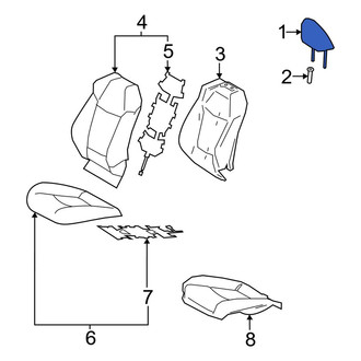 Toyota OE - Front Right Headrest