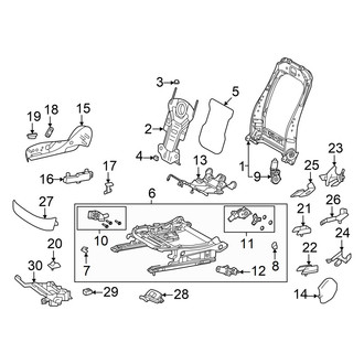 Toyota OE - Seats & Tracks - Passenger Seat Components (Frames & Shields, Power Seat), (Limited)