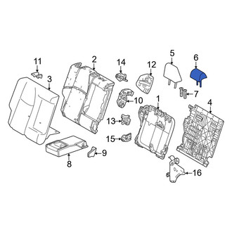 Toyota OE - Rear Right Outer Headrest