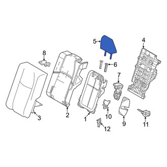 Toyota OE - Rear Right Outer Headrest