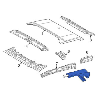 Toyota OE - Right Outer Roof Side Rail