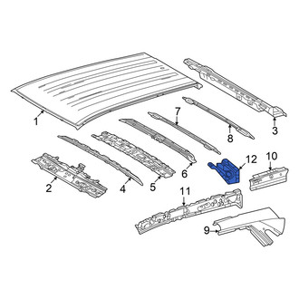 Toyota OE - Right Inner Roof Side Rail Reinforcement