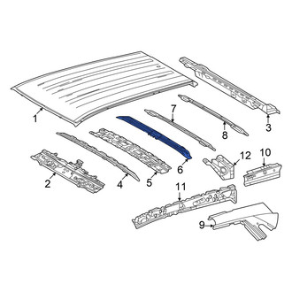 Toyota OE - Center Roof Panel Reinforcement