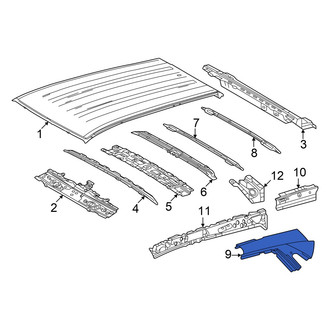 Toyota OE - Left Outer Roof Side Rail
