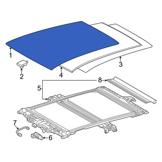 Toyota OE - Sunroof Glass