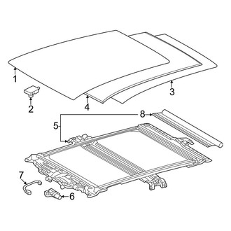 Toyota OE - Roof - Sunroof (With Panoramic Roof)