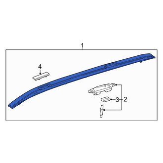 Toyota OE - Left Roof Luggage Carrier Side Rail