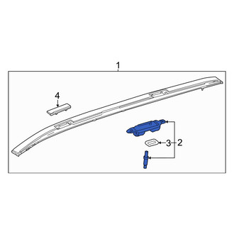 Toyota OE - Front Left Roof Luggage Carrier Side Rail Bracket