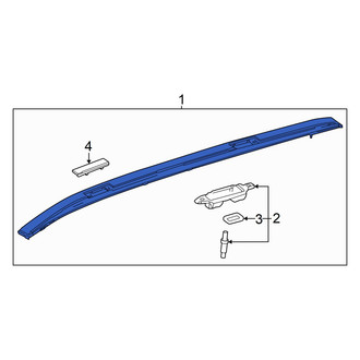 Toyota OE - Left Roof Luggage Carrier Side Rail