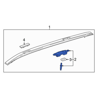 Toyota OE - Front Left Roof Luggage Carrier Side Rail Bracket