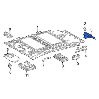Toyota OE - Left Roof Insulator