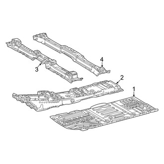 Toyota OE - Pillars, Rocker & Floor - Floor & Rails