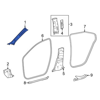 Toyota OE - Left Body A-Pillar Trim Panel