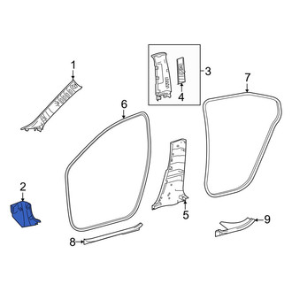Toyota OE - Left Kick Panel Trim