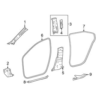Toyota OE - Pillars, Rocker & Floor - Interior Trim