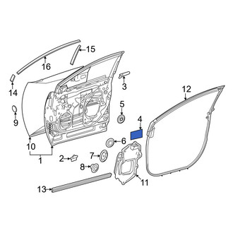Toyota OE - Front Door Shell Insulator