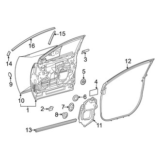 Toyota OE - Front Door - Door & Components
