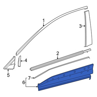 Toyota OE - Front Right Door Molding