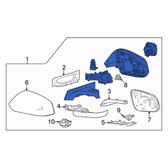 Toyota OE - Front Left Door Mirror