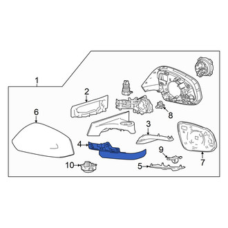 Toyota OE - Front Left Lower Door Mirror Trim Ring