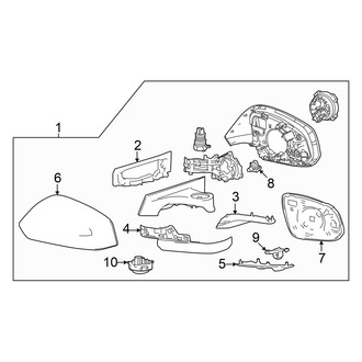 Toyota OE - Front Door - Outside Mirrors