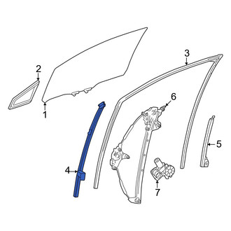 Toyota OE - Front Left Door Window Division Bar