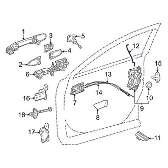 Toyota OE - Front Left Door Lock Operating Rod