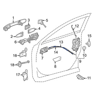 Toyota OE - Front Door Latch Cable