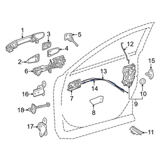 Toyota OE - Front Door Latch Cable