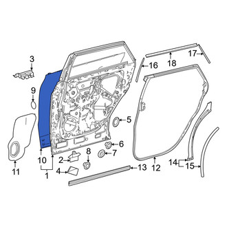 Toyota OE - Rear Left Outer Door Outer Panel