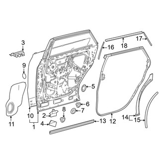 Toyota OE - Rear Door - Door & Components