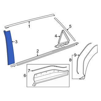 Toyota OE - Rear Right Forward Door Applique