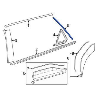 Toyota OE - Rear Right Lower Door Reveal Molding
