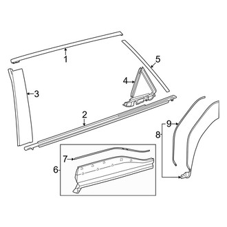 Toyota OE - Rear Door - Exterior Trim