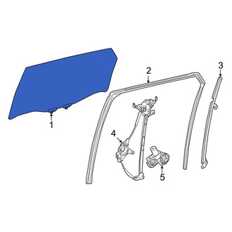Toyota OE - Front Left Door Glass