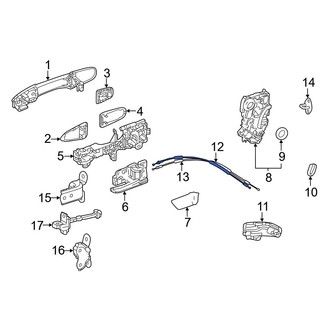 Toyota OE - Rear Door Latch Cable