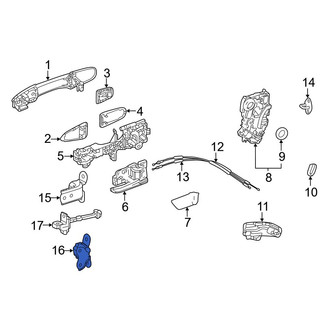 Toyota OE - Rear Left Lower Door Hinge